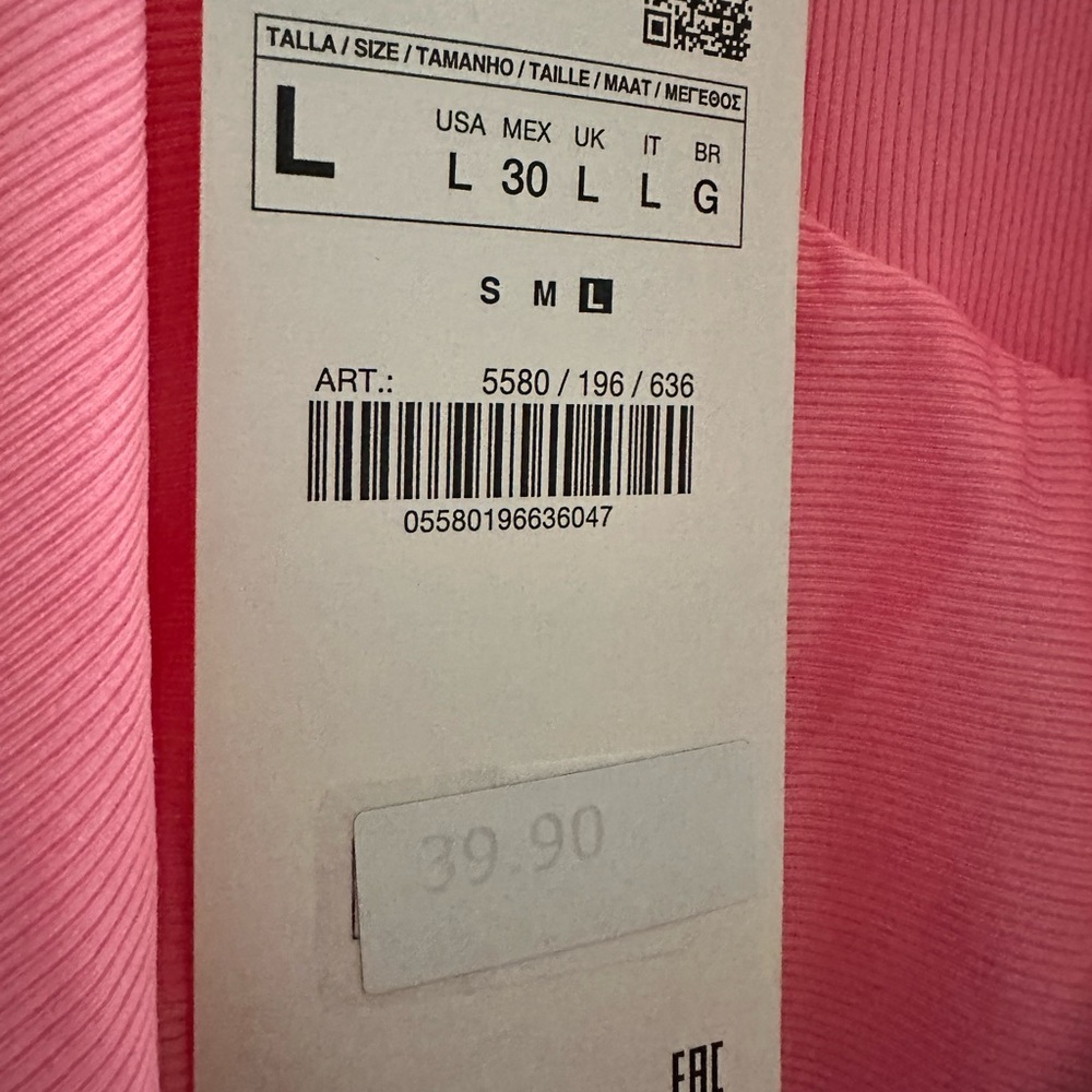 Zara nwt Elegant Pink Ruffle Dress - Picture 8 of 8